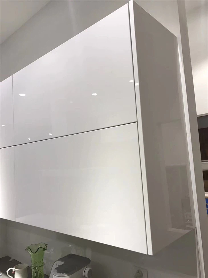 High gloss white acrylic finish kitchen cabinet (4)